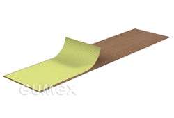 Selbstklebendes Teflonglasgewebe, 0,115mm, Breite 1000mm, PTFE, -73°C/+260°C, braun, 